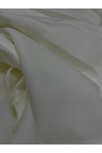LUSSAMODA Crepe Fabric Flexible Pearl White Dress, Skirt, Pants, Jacket, En-1...