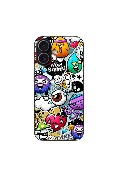 OEM Husa compatibila cu Apple iPhone 17 Silicon Gel Tpu Model Pop Art Graffiti