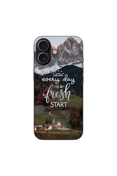 OEM Husa compatibila cu Apple iPhone 17 Silicon Gel Tpu Model Mesaj Fresh Start