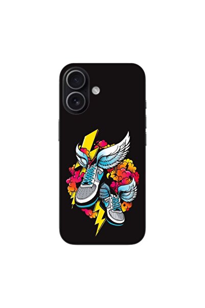 OEM Husa compatibila cu Apple iPhone 17 Silicon Gel Tpu Model Fashion Sneakers
