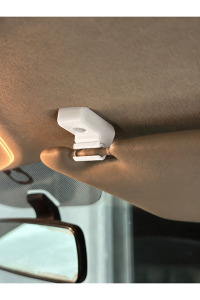 ModuLab 3D 2012 Fiat Fiorino Uyumlu Güneşlik Klipsi 2 Adet– Beyaz İç Tavan Gü...