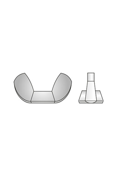 Rocast Set 250 x Piulita Fluture DIN 315 Otel Zincat-M6 031506S