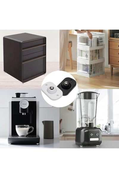 Other 8 x Rotile Mici pentru Mobilier, Rotile Mini Pivotante Autoadezive cu R...