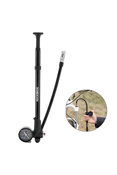 ROCKBROS Pompe furcă, suspensie, 300 PSI, aluminiu-RockBros pentru bicicletă