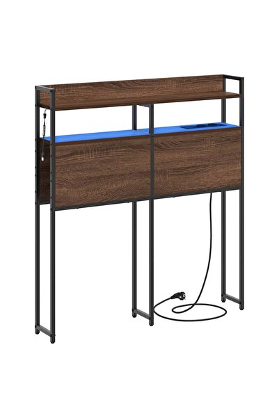 vidaxl Tăblie de depozitare cu raft Stejar brun 90 cm Lemn compozit