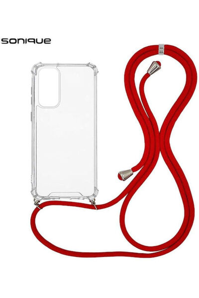 Other Sonique Πίσω Θήκη Σιλικόνης με Λουράκι Κόκκινο (Galaxy S23 FE)