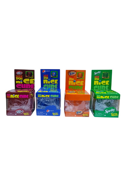Needoh 4 BUCATI Jucărie antistres Squishy Ice Cube, model cub de gheață - - #...