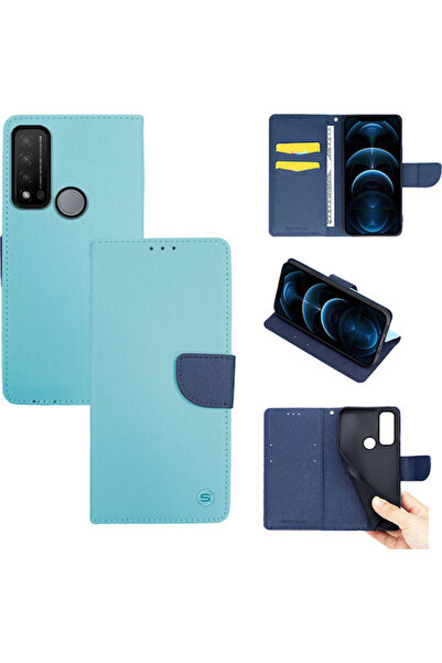Other Sonique Trend Wallet Synthetic Leather Ciel / Dark Blue (TCL 20 R 5G)