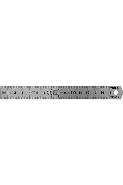 yato Ruler YT-70720, Steel, 150 x19 mm, Silver
