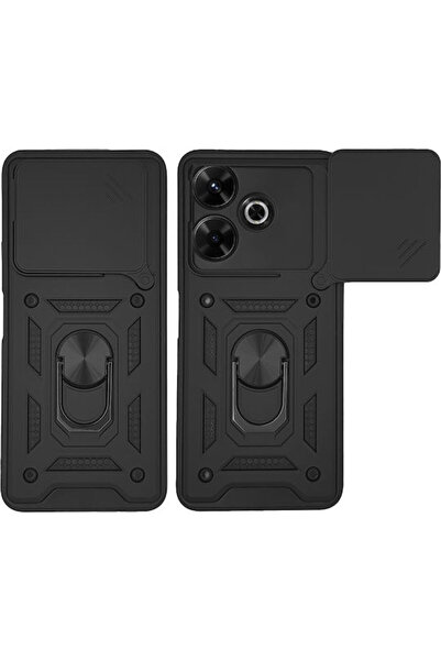 Other Θήκη Ring Armor Campro Sonique για Xiaomi Redmi 13 4G Poco M6 4G Μαύρο