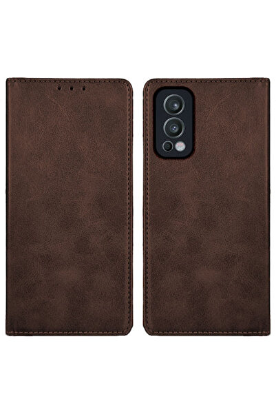 Other Sonique Vintage Wallet Synthetic Leather Brown (OnePlus Nord 2)