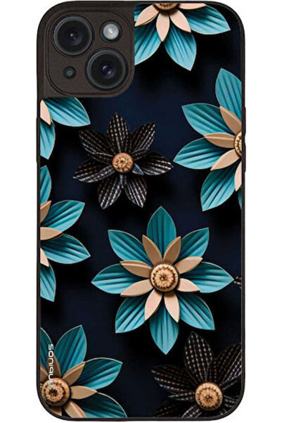 Other Θήκη Sonique Σειράς 3D Λουλουδιών για Apple iPhone 15 Plus Ανοιχτό Μπλε