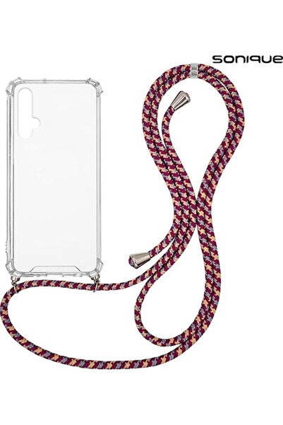 Other Sonique Rainbow Πίσω Θήκη Σιλικόνης με Λουράκι Διαφανής (Huawei Nova 5T...