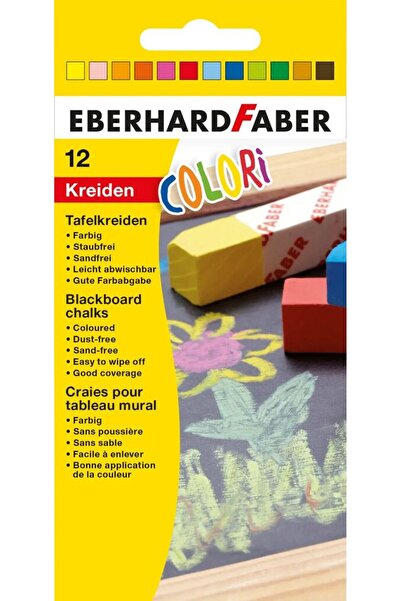 Eberhard Faber Colored Chalk 12/Box