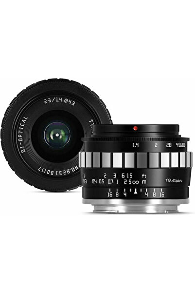 TTArtisan Φακός κάμερας crop 23mm F/1.4 για βάση Micro Four Thirds (MFT) Ασημί