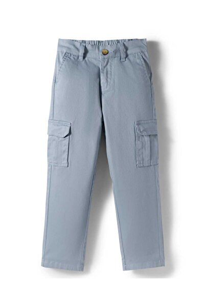 Pine kids Cotton Woven Full Length Solid Coloured Trousers With Side Pockets ...
