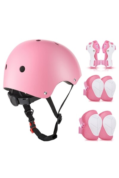 OEM Set de protecție WayEye pentru copii, Cască + Genunchiere + Cotiere + Pro...