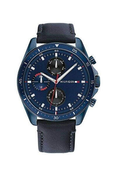 Tommy Hilfiger Ρολόι Μπαταρίας με Μπλε Δερμάτινο Λουράκι - 1791839