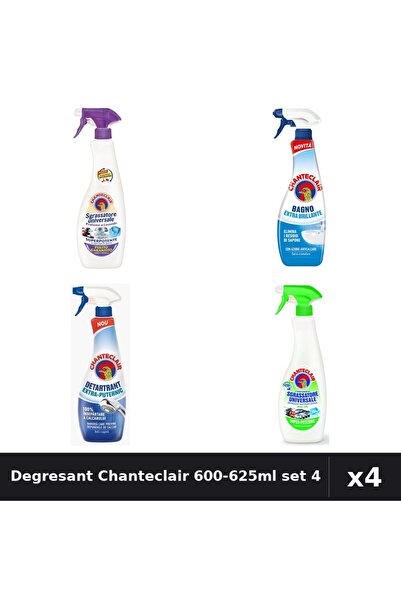 Chanteclair Pachet 4 Degresant Universal 600-625ml - Lavanda, Lămâie, Antical...