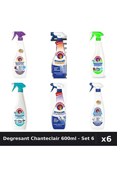 Chanteclair Set 6 Degresant Universal 600ml - Lavanda, Lămâie, Bicarbonat, An...