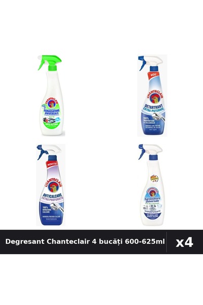 Chanteclair Set 4 Degresant Universal 600ml-625ml - Lămâie, Bicarbonat, Extra...