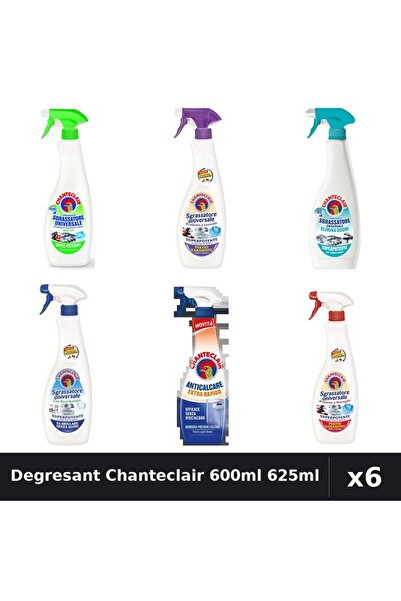 Chanteclair Set 6 Degresant Universal 600ml + 625ml - 6 Arome, Curatenie Univ...