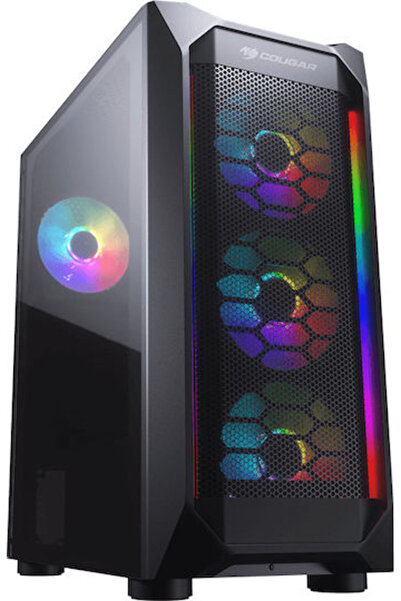 Cougar MX410 Mesh-G RGB Gaming Midi Tower Θήκη Υπολογιστή με Πλαϊνό Παράθυρο ...