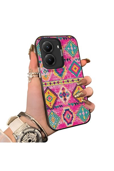 ucuc Xiaomi Poco X7 Pro Compatible Hard Acrylic Back Silicone Edge Lens Prote...