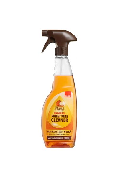 Sano Pachet 2 bucăți Soluție Argan pentru Mobilier, flacon cu pulverizator 500ml