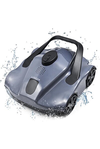 Cesiro Automatic pool cleaning robot Cordless robotic pool vacuum for flat in...