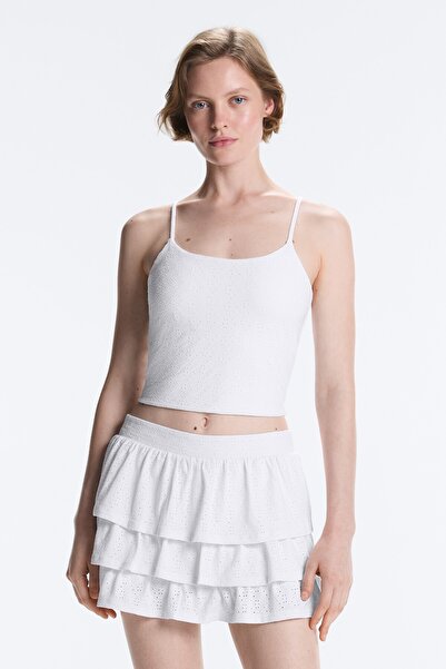 Oysho Embroidered Comfortlux tank top