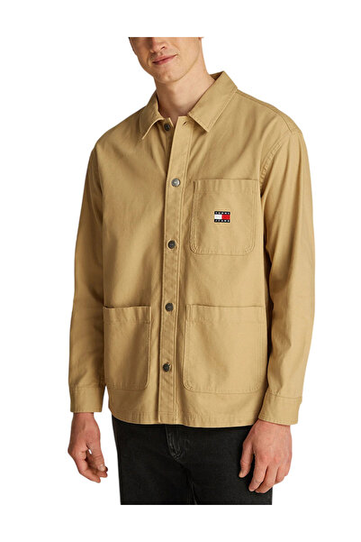 Tommy Hilfiger Ανδρικό Overshirt Μπεζ Tommy Jeans DM0DM20236-AB9