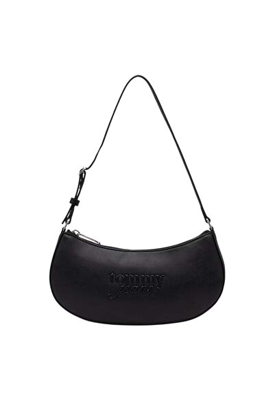 Tommy Hilfiger Γυναικεία Τσάντα Ώμου Μαύρη Tommy Jeans AW0AW18773-BDS
