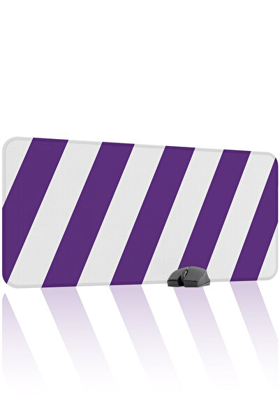 mousepad bastir Purple White 90X40 XXL Fan Gaming Player Mouse Pad Non-Slip B...