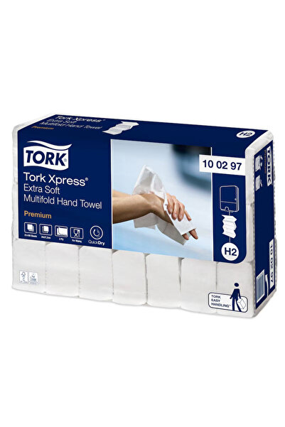 TORK Prosoape de hârtie albe pliate în Z, 2 straturi, 100/cutie, 21 cutii/cut...