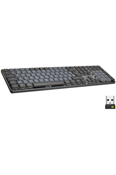 logitech MX Μηχανικό Απτικό Ασύρματο Πληκτρολόγιο Bluetooth Μόνο Αγγλικό US