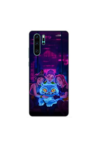 OEM Калъф, съвместим с Huawei P30 Pro, силиконов гел TPU, с десен KPop Demon ...