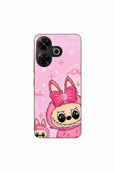 OEM Husa compatibila cu Xiaomi Redmi 13 4G Silicon Gel Tpu Model Labubu Pink ...