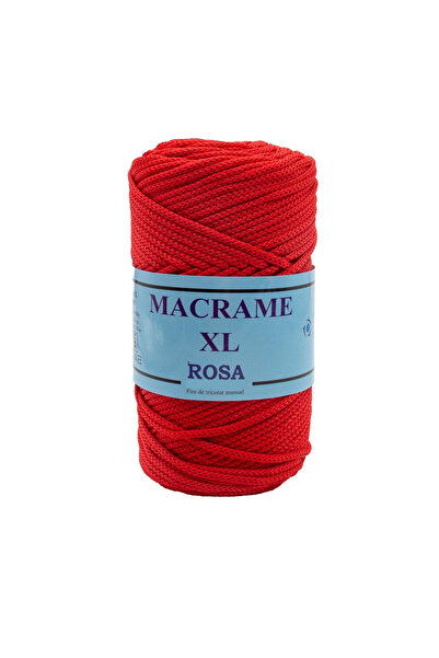 Pin Trade SRL Spool of pre-knitted thread Macrame XL Rosa 100, 100% polypropy...