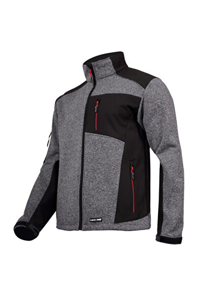 Lahti Pro Jacheta pulover cu insertii elastice / gri-negru - 3xl