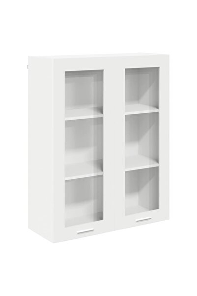 vidaxl Wall cabinet with door White 80 x 31 x 100 cm Composite wood