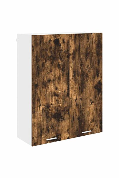 vidaxl Wall cabinet Smoked oak 80 x 31 x 100 cm Composite wood