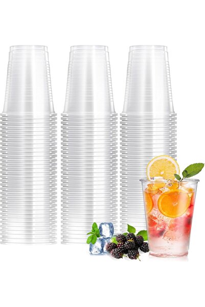 Generic Sky-Touch 360ml Clear Plastic Cups - 100pcs Cold Party Drinking Cups ...