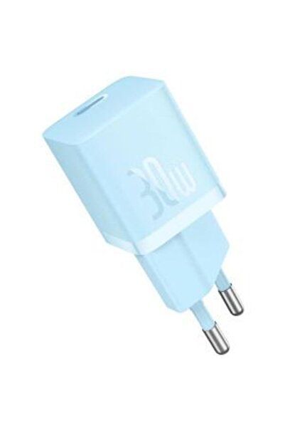 Baseus P10110902313-00 Încărcător USB-C GaN de 30W + Cablu USB-C de 1m, Albastru