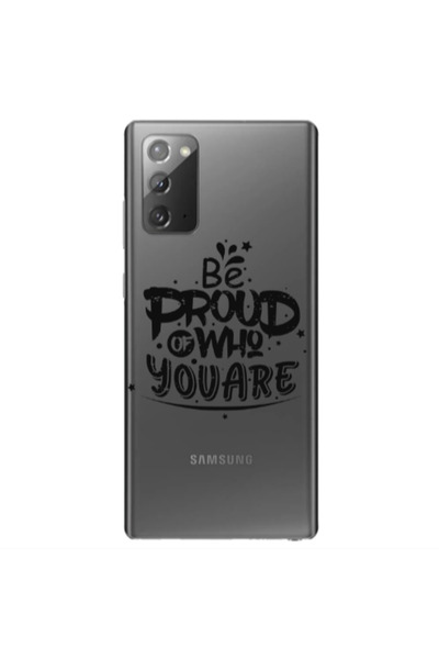 Other Samsung Note 20 Be proud of who you are Transparent Silicone TPU Θήκη