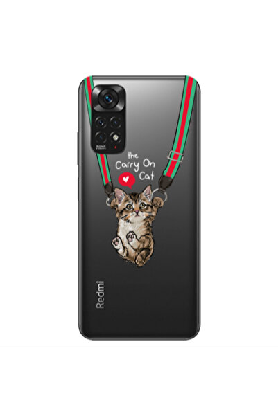 Other Xiaomi Redmi Note 11S NFC Swinging cat Transparent Silicone TPU Θήκη