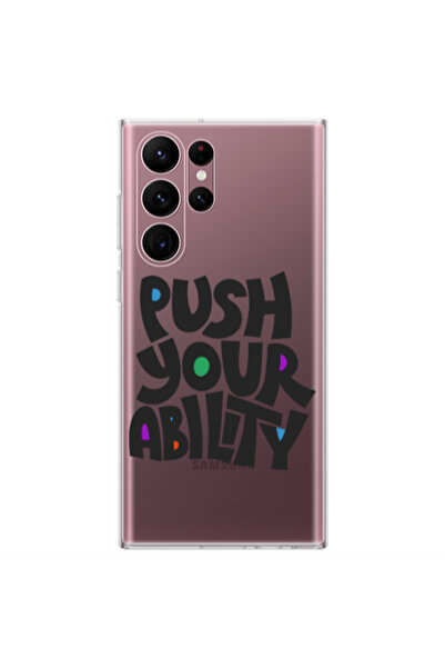 Other Samsung S22 Ultra Push Your Ability Transparent Silicone TPU Θήκη