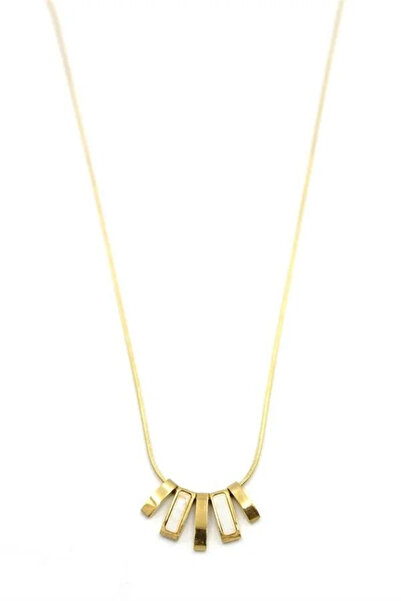 Marsilyan Nvdn- Ieg - Bar Necklace - Gold Iegrs-Nvdn1