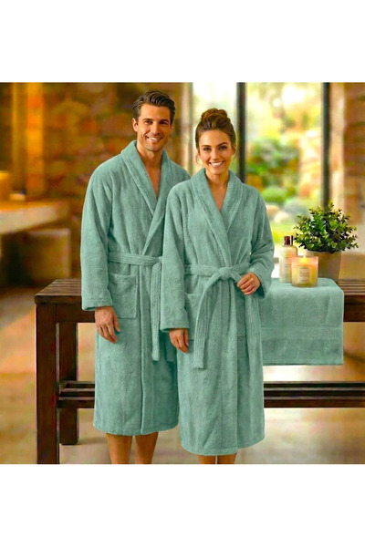 NufJoy Halat de Baie BUMBAC 100%, Unisex, 420 GSM, Super Absorbant, Rezitent ...