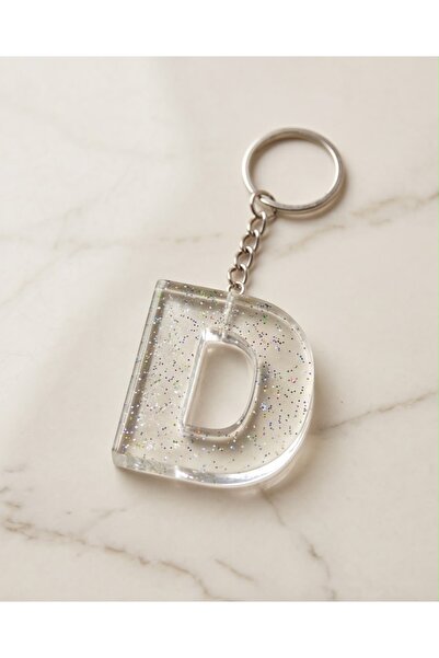 Luvia Accesories Keychain Letter D Epoxy